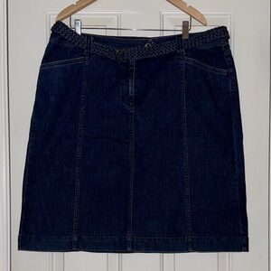 Talbots Dark Blue Denim Skirt, size 18w